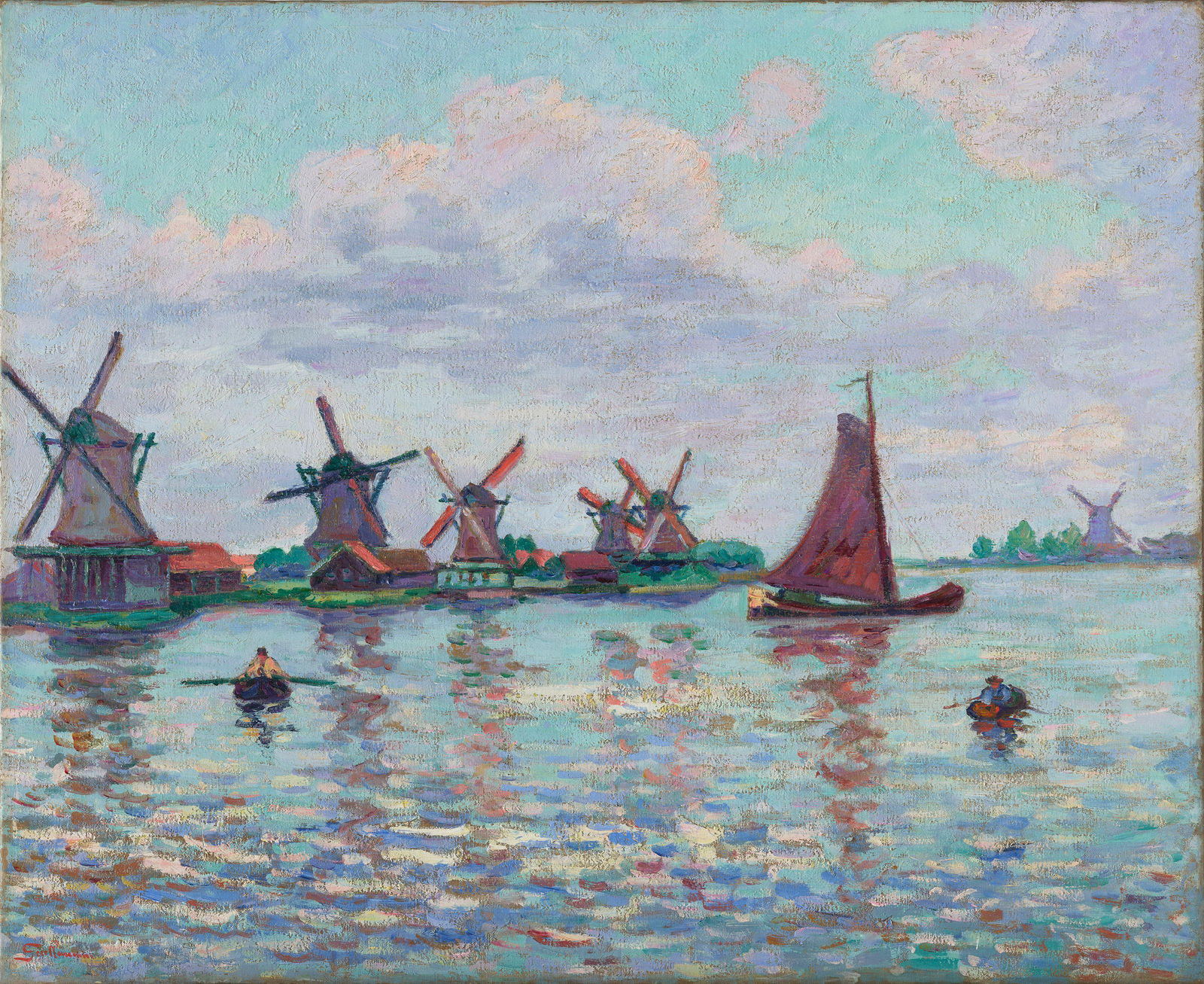 Armand Guillaumin, Moulins en Hollande, c.1904