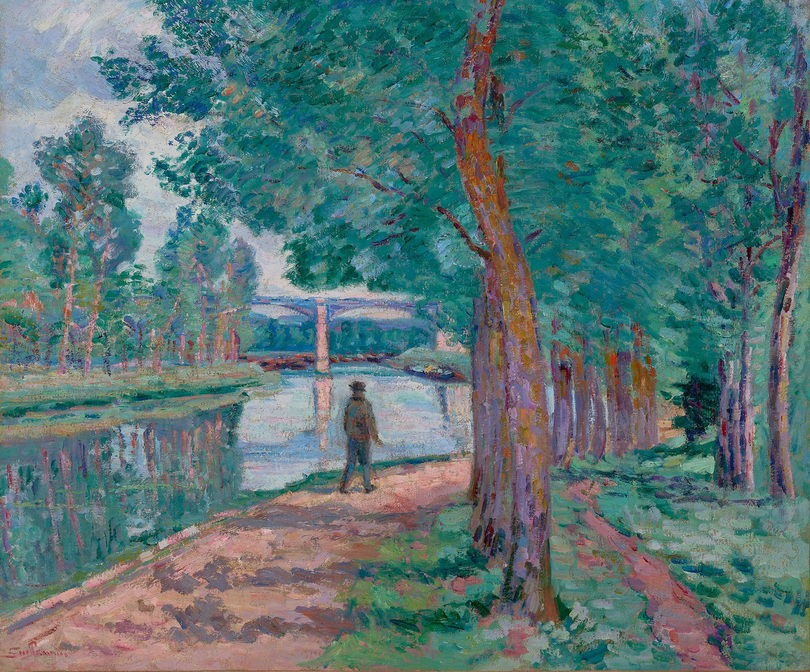 Armand Guillaumin, Vue du Canal à Moret-sur-Loing, 1902