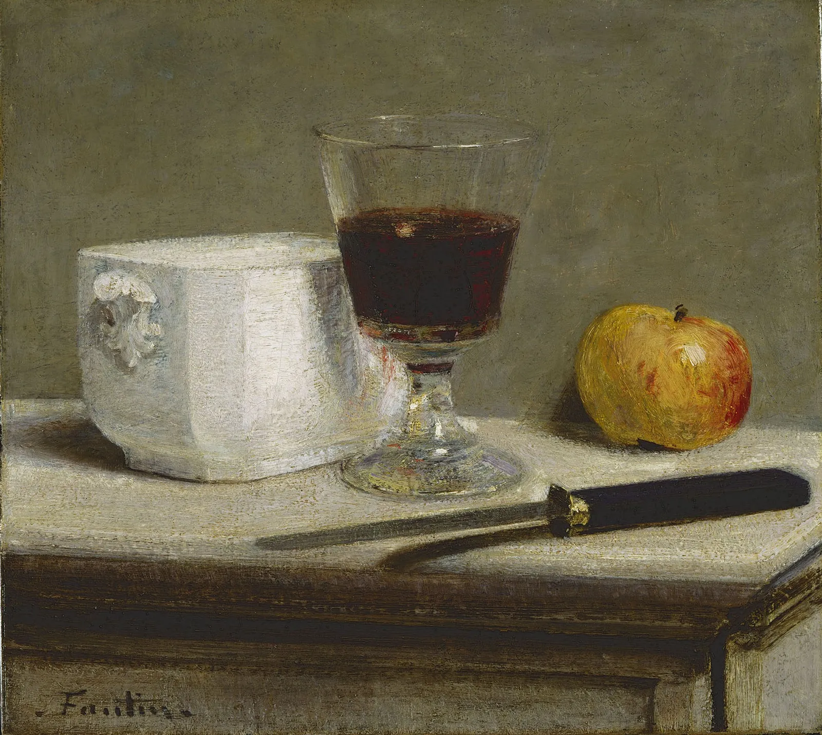 Henri Fantin-Latour, Nature morte au verre de vin