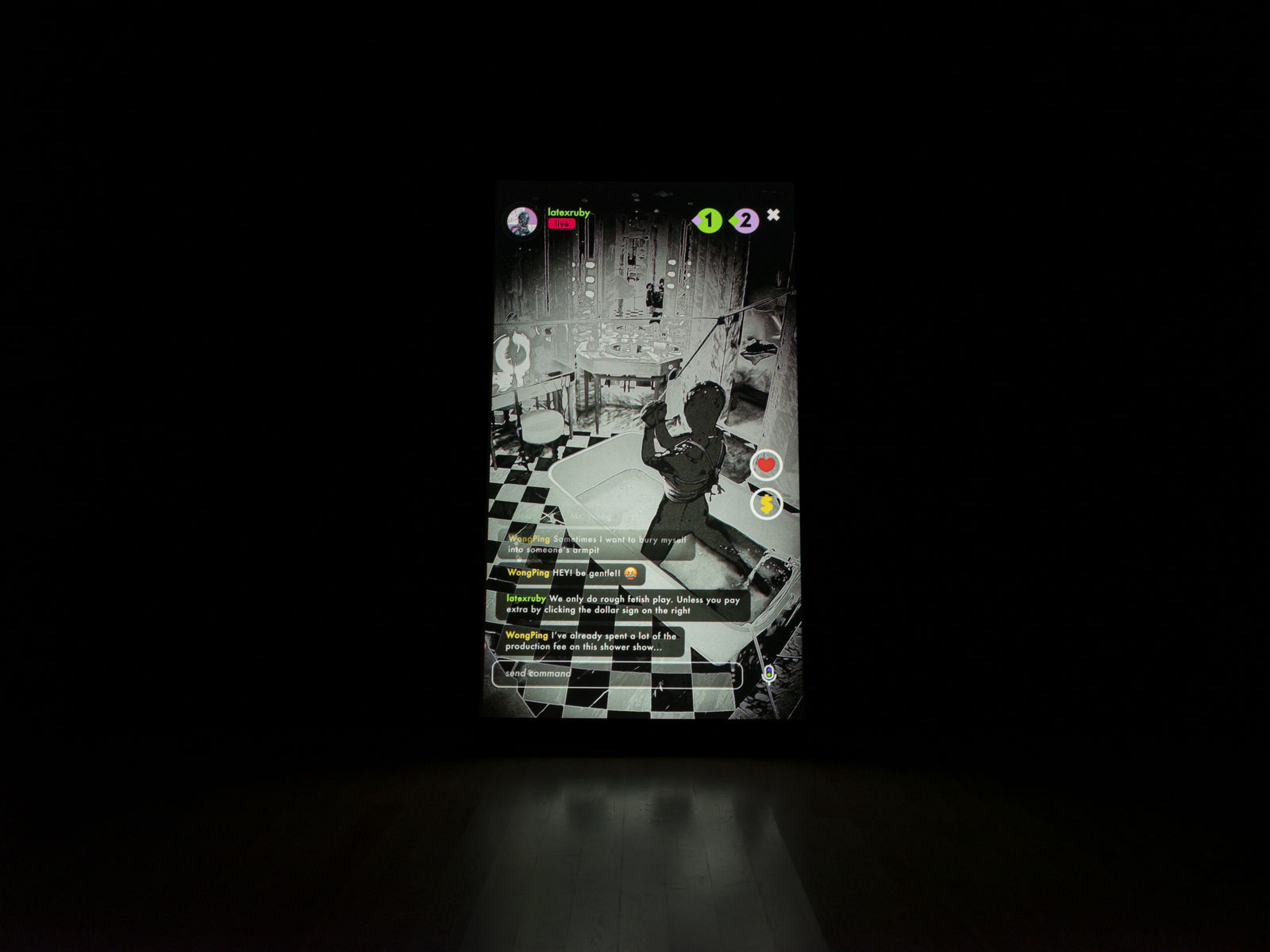 Image of Wong Ping video at ICA Miami