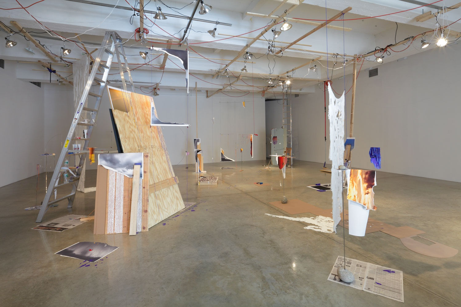 Sarah Sze, studio installation, downstairs, TBG gallery