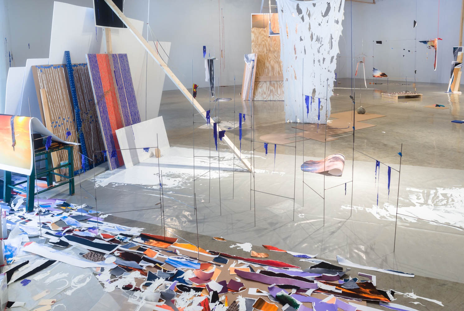 Sarah Sze, studio installation, downstairs, TBG gallery