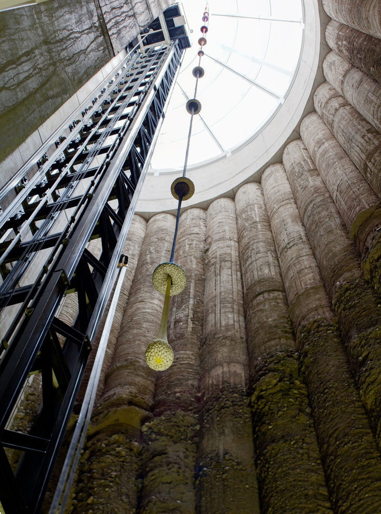 drop of fabric with beans