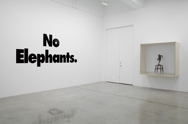 Haim Steinbach installation view of wall text