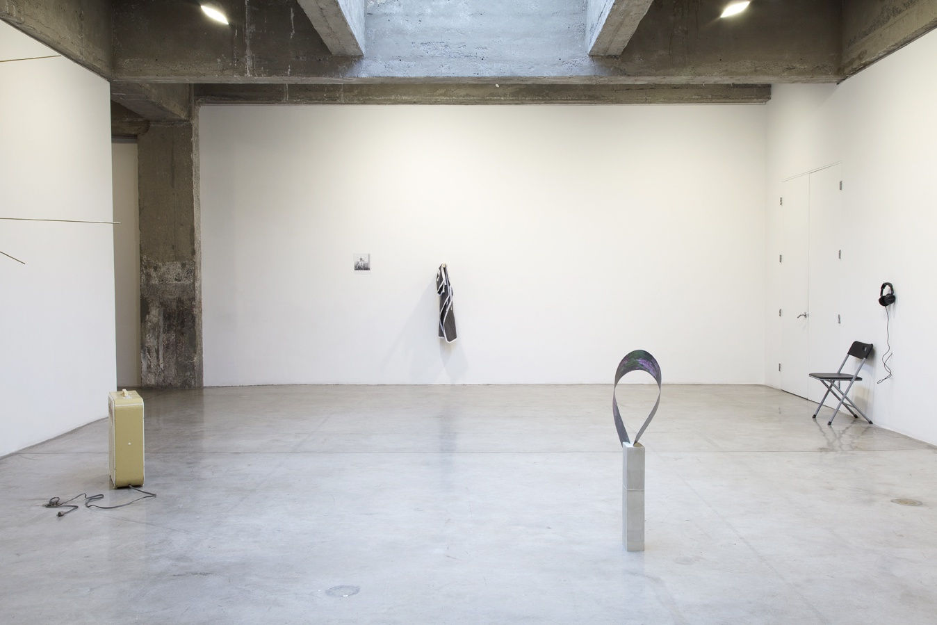 Installation view of Maybe it's the light that has to change and not much else.