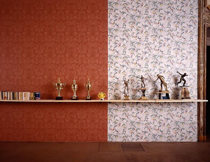 image of shelf installation by Haim Steinbach