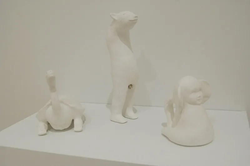 image of peggy preheim installation at Aldrich Museum