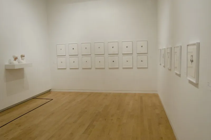 image of peggy preheim installation at Aldrich Museum