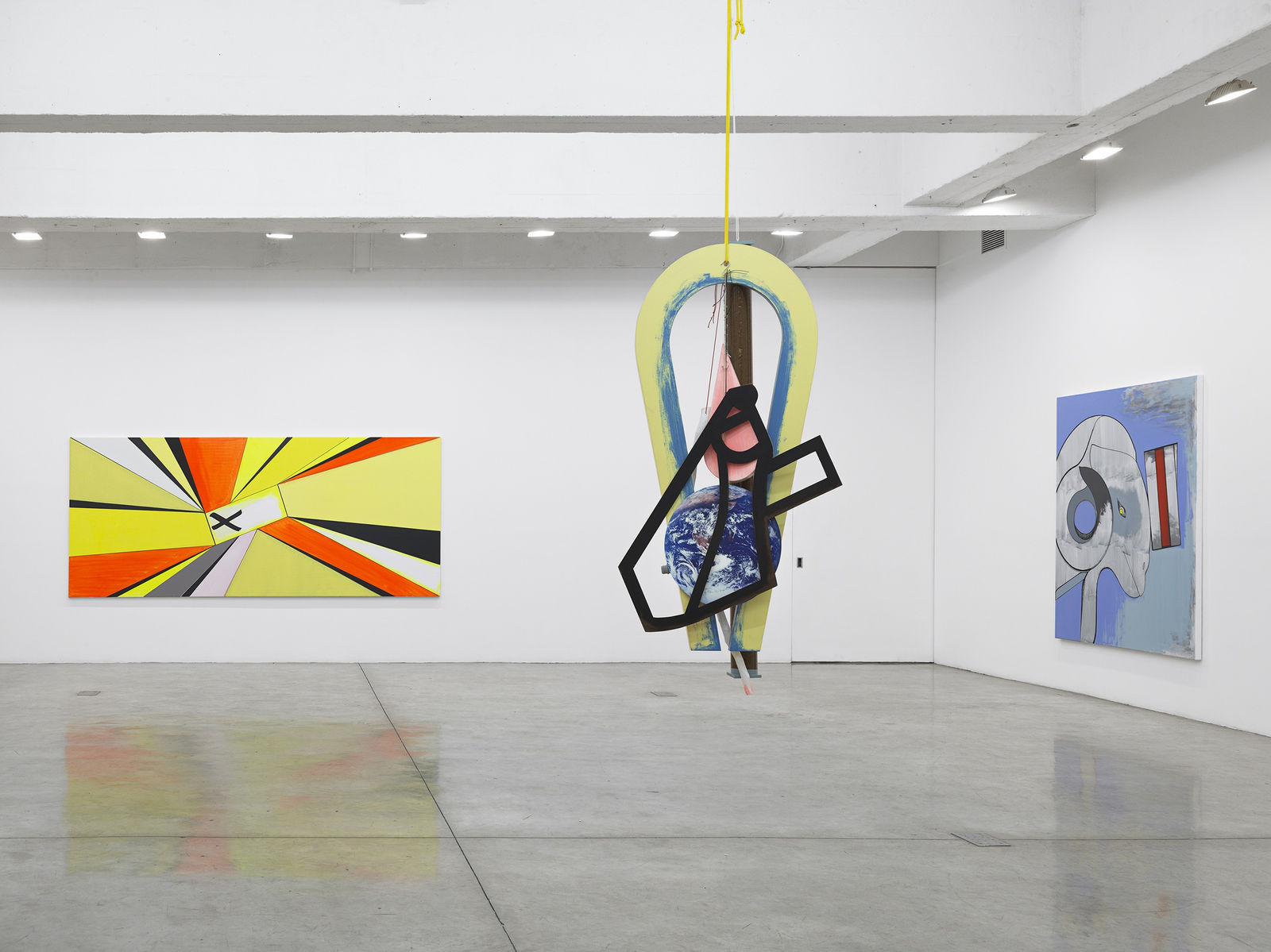installation image of Thomas Scheibitz painting