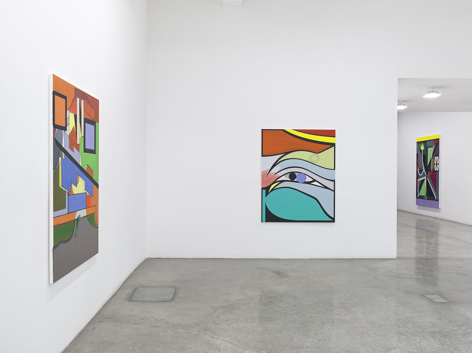 installation image of Thomas Scheibitz painting
