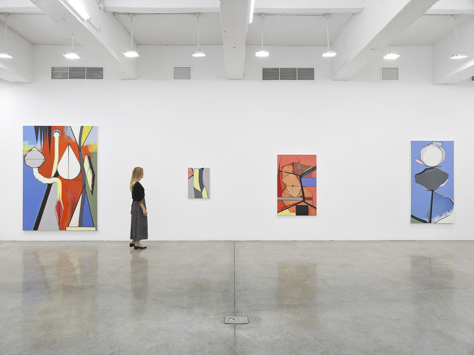 installation image of Thomas Scheibitz painting