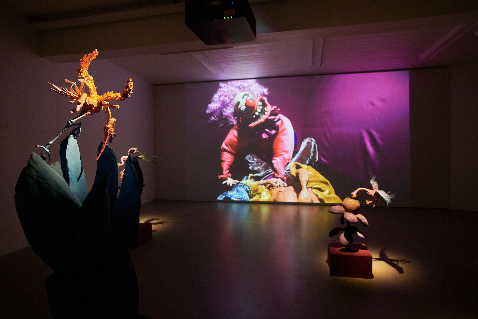 image of Nathalie Djurberg and Hans Berg video and sculpture installationat the Nordic House