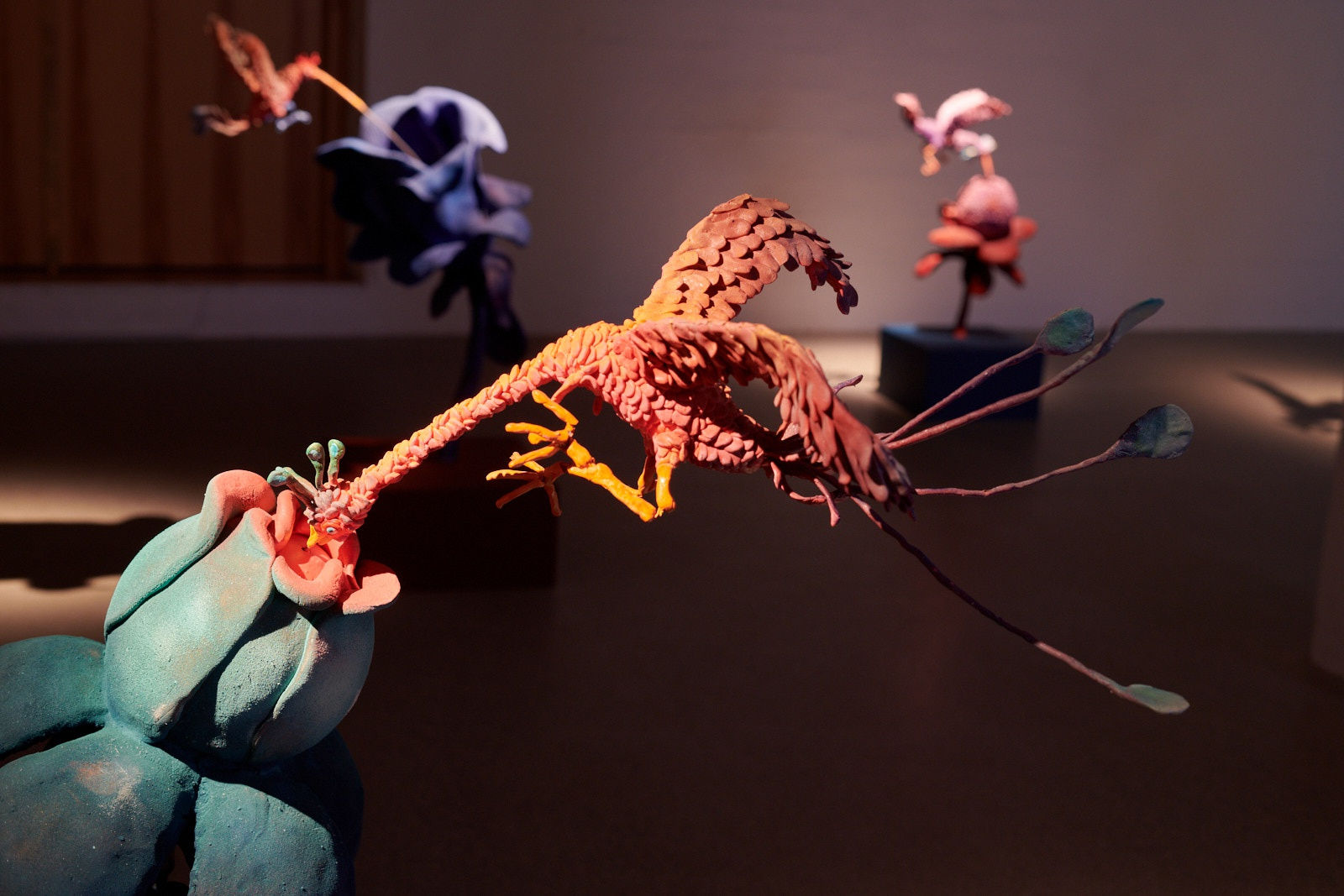 image of Nathalie Djurberg and Hans Berg video and sculpture installationat the Nordic House