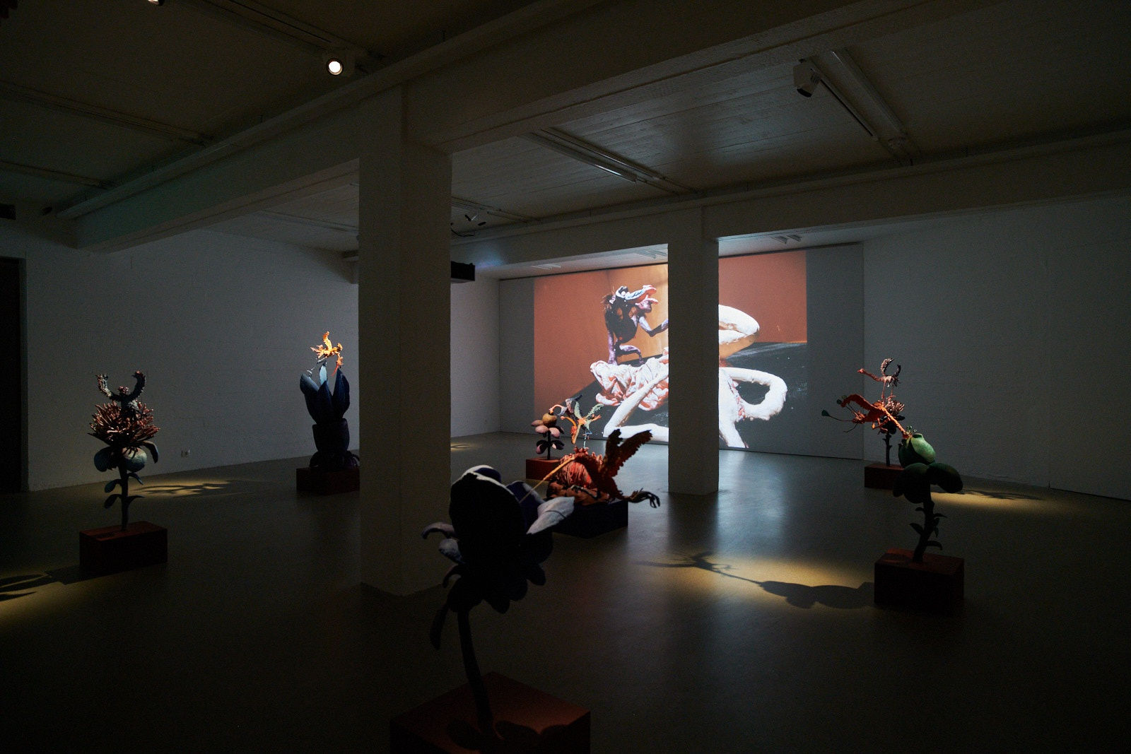 image of Nathalie Djurberg and Hans Berg video and sculpture installationat the Nordic House