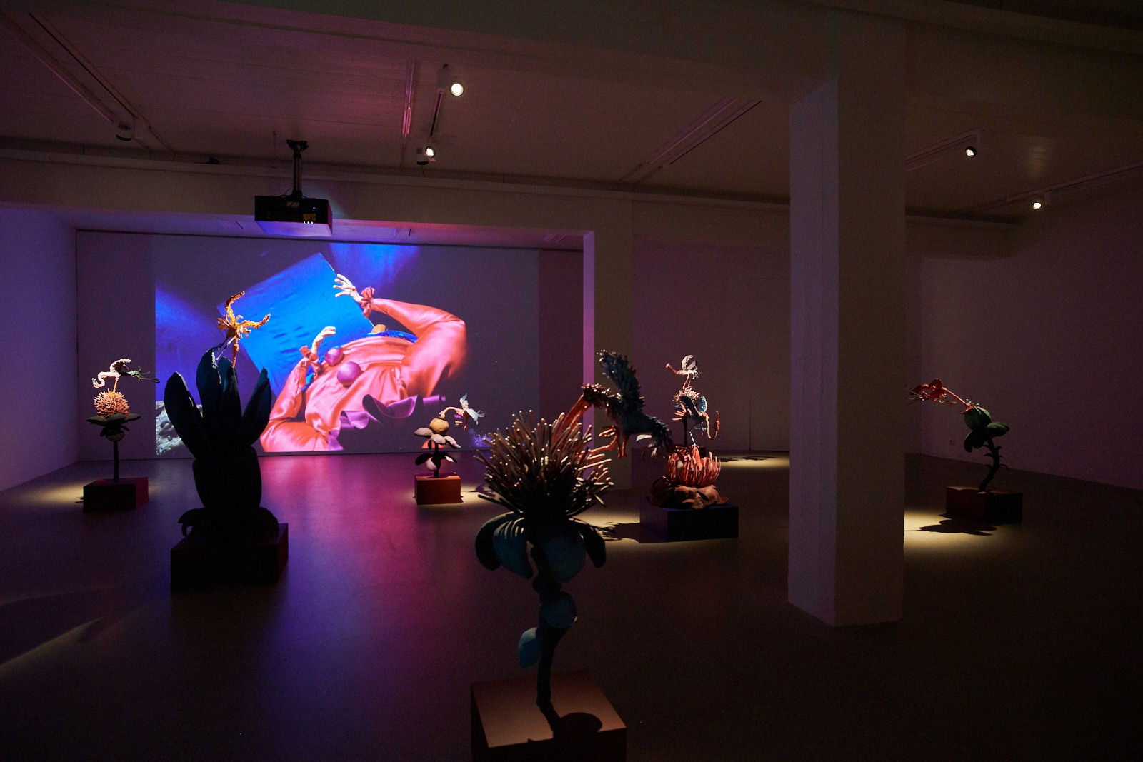 image of Nathalie Djurberg and Hans Berg video and sculpture installationat the Nordic House