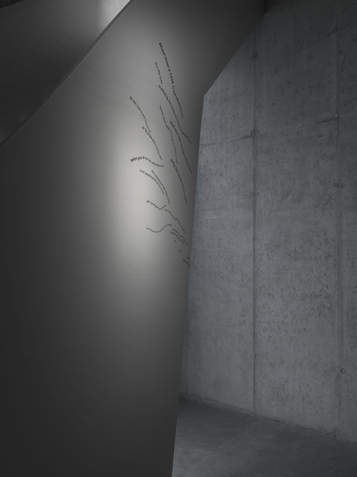 Wong Ping installation view of Earwax