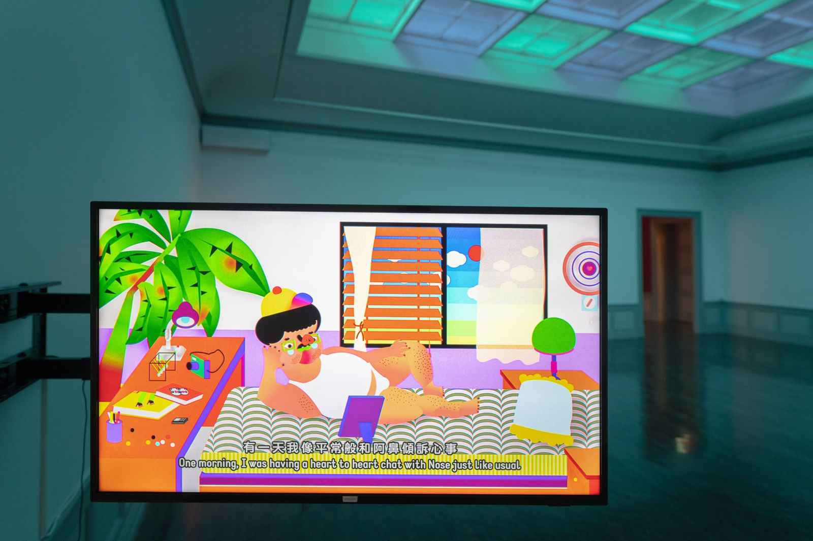 Installation image of Wong Ping: ༼;´༎ຶ ۝ ༎ຶ༽ ~♡