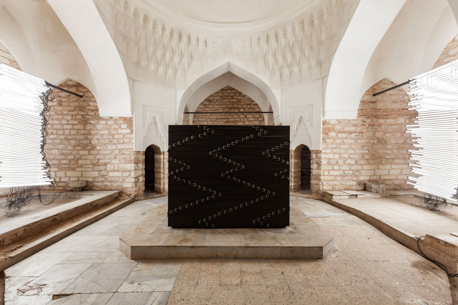 Exhibition view, Monica Bonvicini, Hamam, 2017, 15th Istanbul Biennal, Istanbul