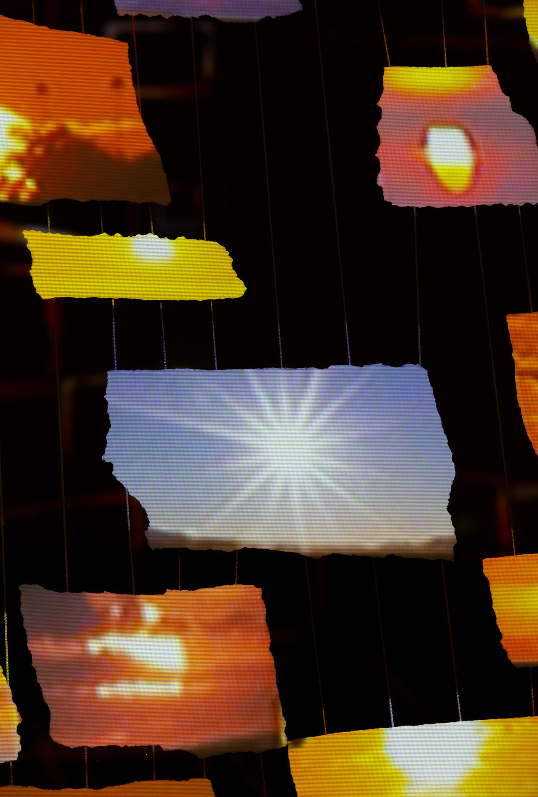 Sarah Sze installation image at Nasher Sculpture Center, Dallas, 2024.