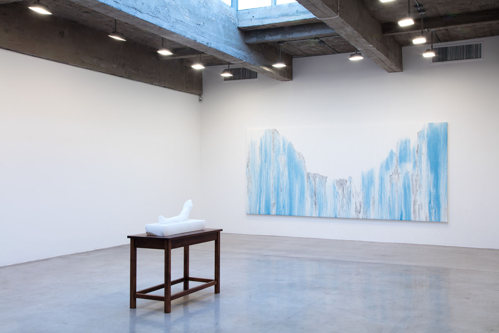 Cinto install with painting and sculpture