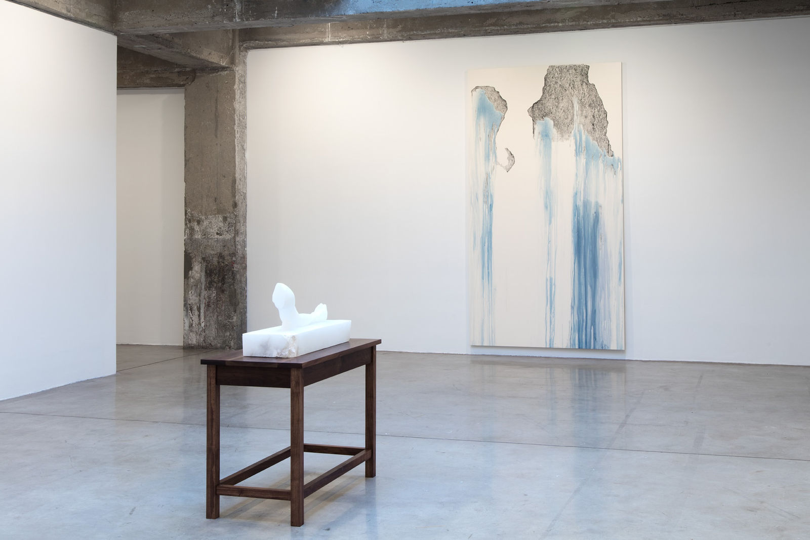 Cinto install with painting and sculpture