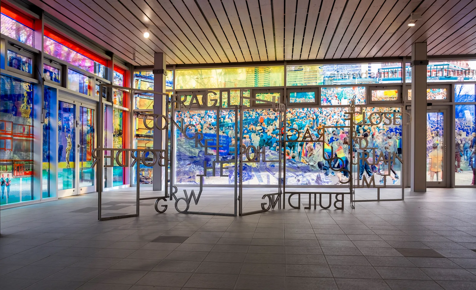 Installation view of Sabine Hornig exhibition.