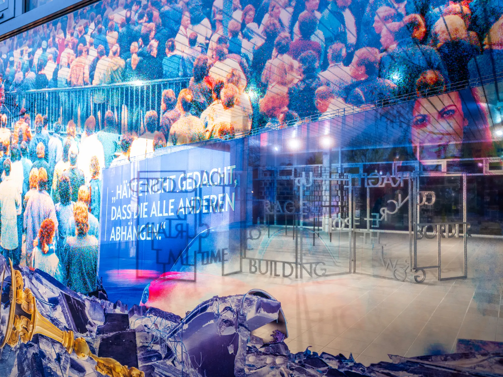 Installation view of Sabine Hornig exhibition.