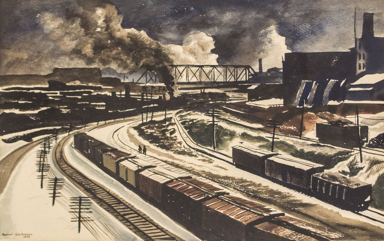 Raphael Gleitsman, Approach to the City, 1946