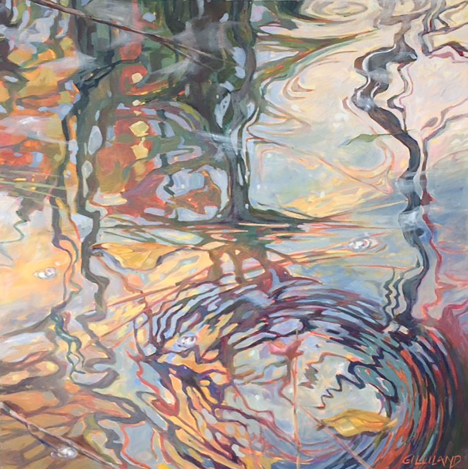 Pamela Gilliland, Water Reflection 5, 2017