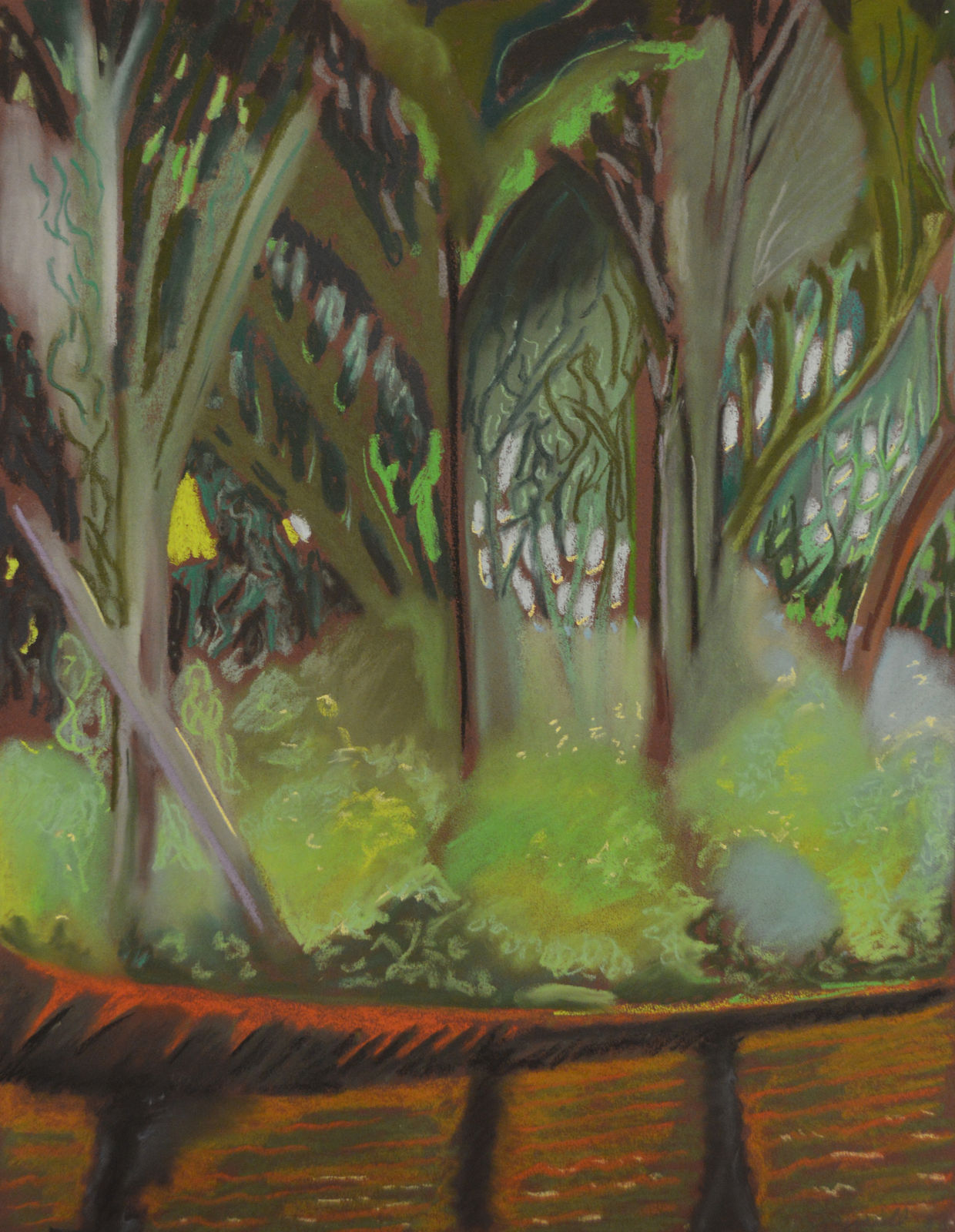 Brinsley Tyrrell, No. 4 BT 61-Untitled (Green Forest), 2017