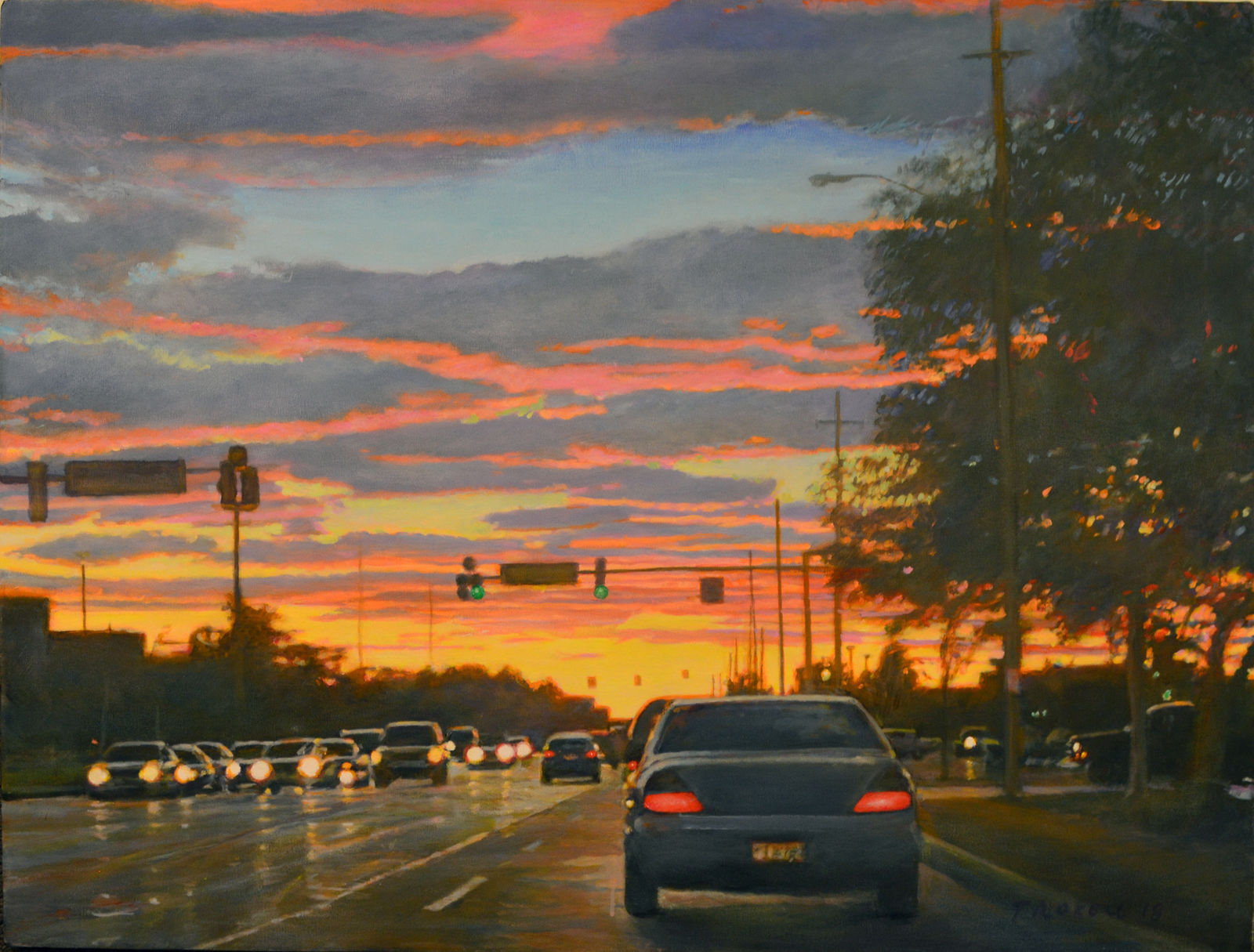 John Troxell, Chester Sunset, 2017
