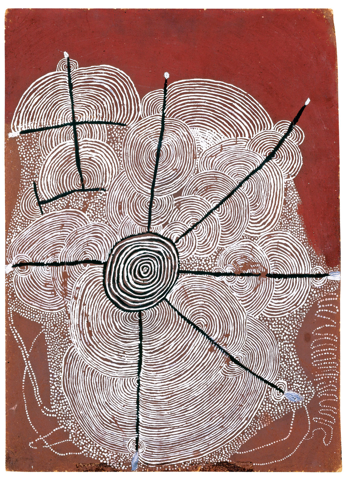 Shorty Lungkarta Tjungurrayi, Children’s Water Dreaming (Version 2) [formerly Water Story], 1972