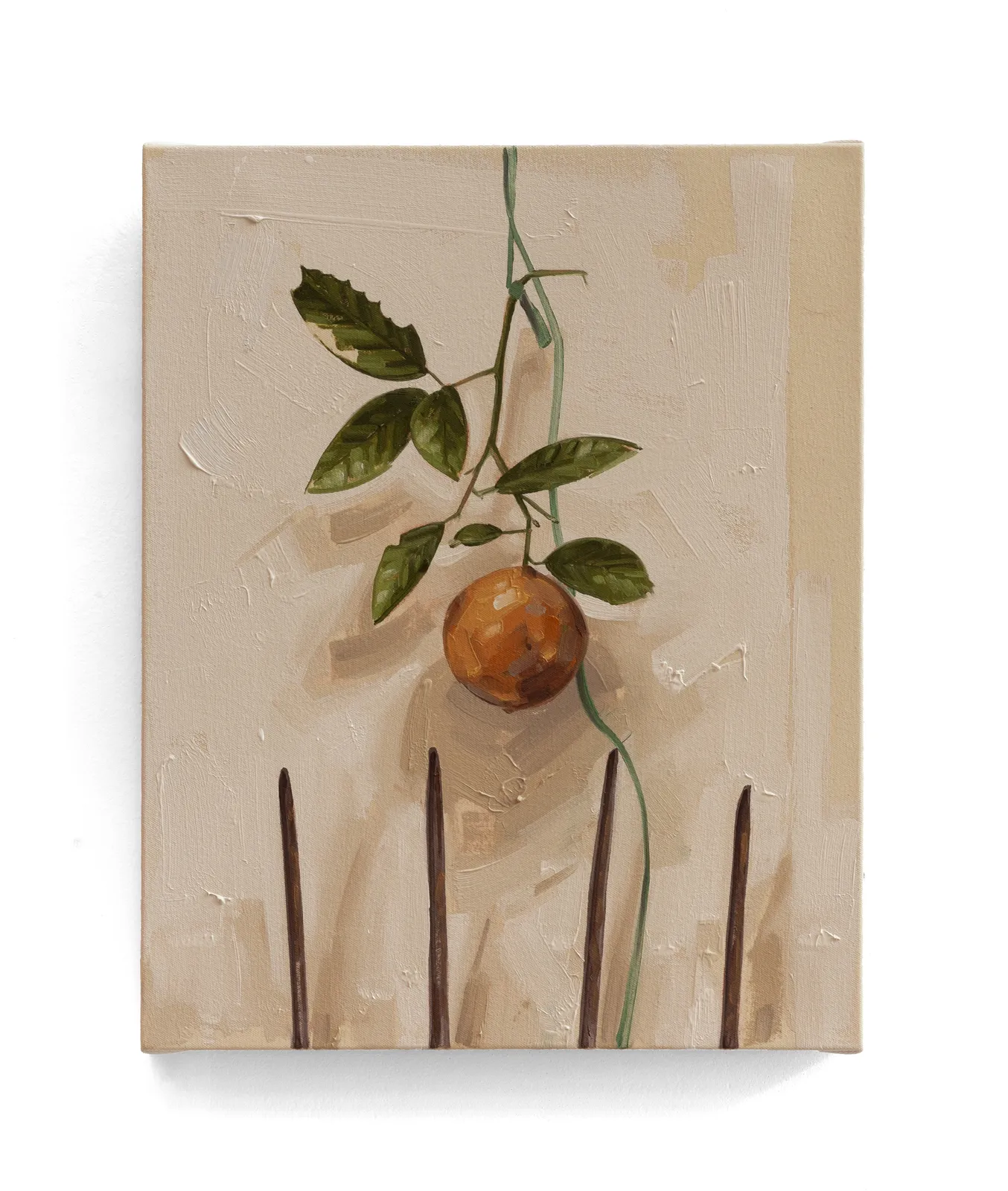 Fábio Baroli, Laranja da terra com garfo forcado, 2023