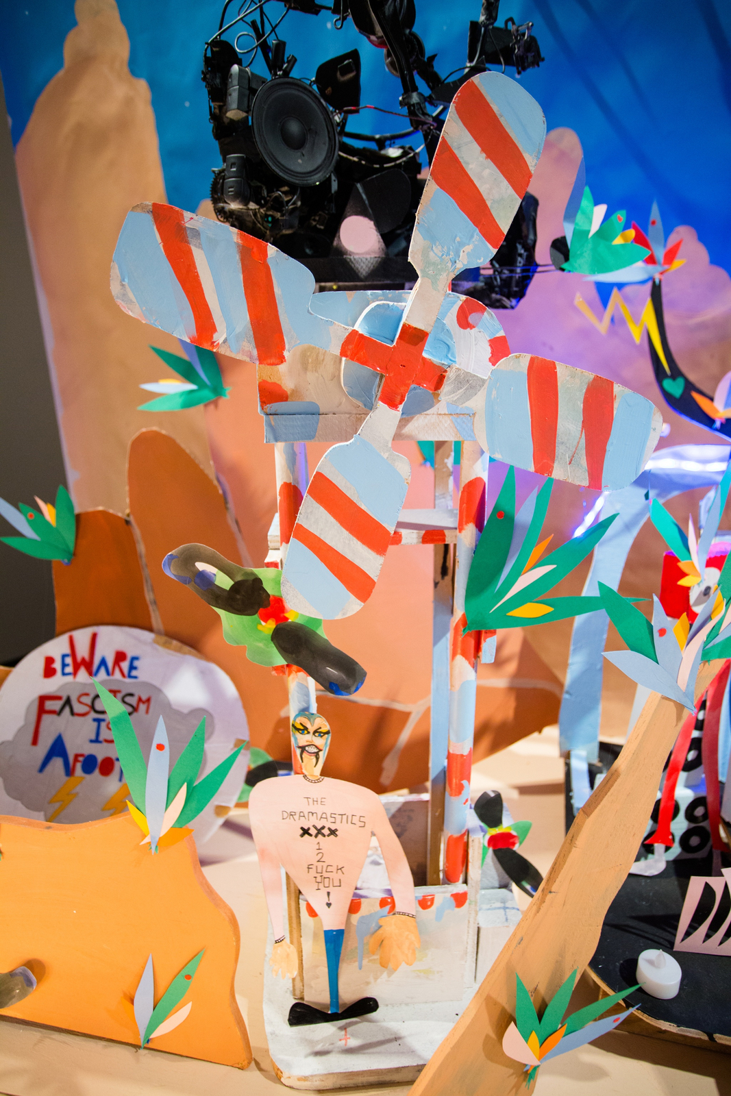 <div class="image_caption_container"><div class="image_caption"><p>Exhibition view, </p><p><strong>Ladies and Gentlemen, Meet the Dramatics</strong>, Museum of Contemporary Art, Denver, 2016</p><p>© MCA Denver</p></div></div>