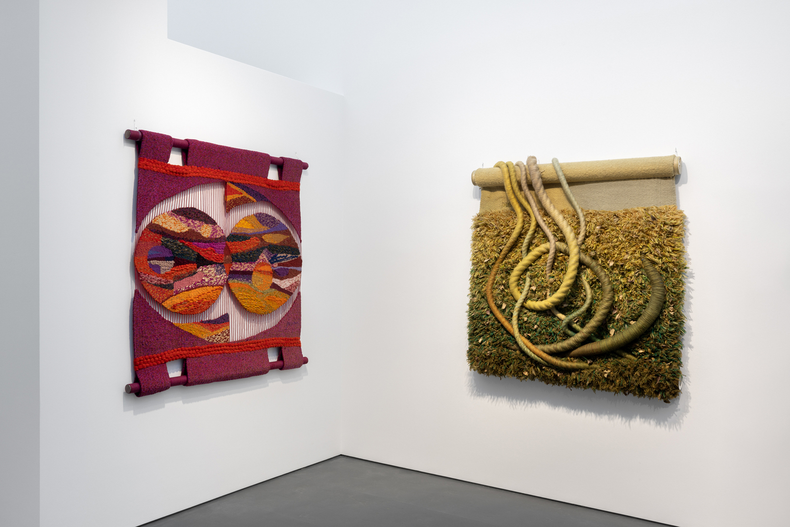 <div class="image_caption_container"><div class="image_caption"><p>Left: Jacques Douchez, <strong>Untitled</strong>, 1973. Right: Norberto Nicola, <strong>Untitled</strong>, 1980s. Exhibition view: <strong>Jacques Douchez and  Norberto Nicola</strong>, Esther Schipper, Berlin, 2022</p><p>Photo © Andrea Rossetti</p></div></div>