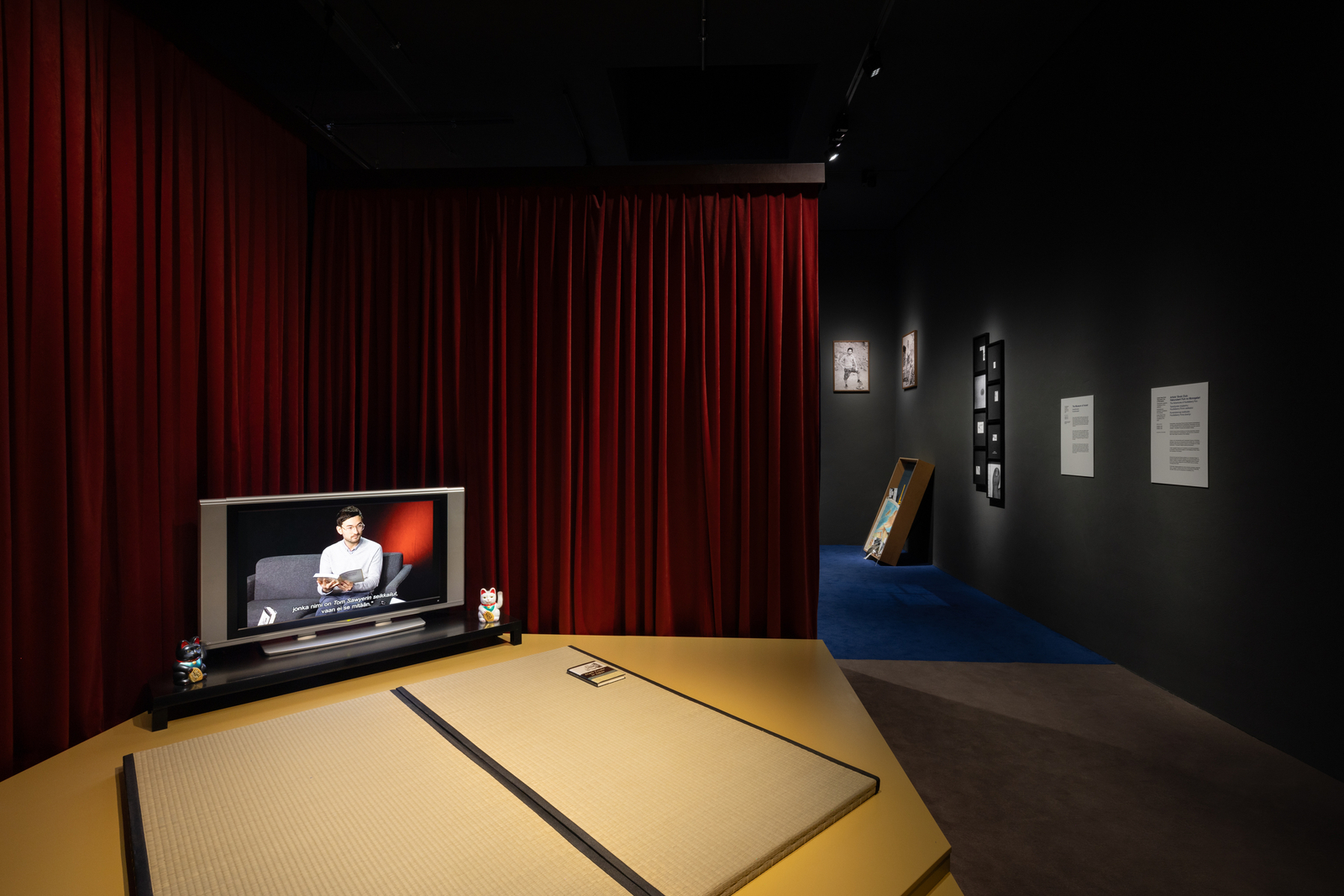 <div class="image_caption_container"><div class="image_caption"><p>Exhibition view: <strong>Simon Fujiwara, </strong><strong>It‘s a Small World</strong>, Museum of Contemporary Art Kiasma Helsinki, 2024. Photo © Andrea Rossetti</p></div></div>