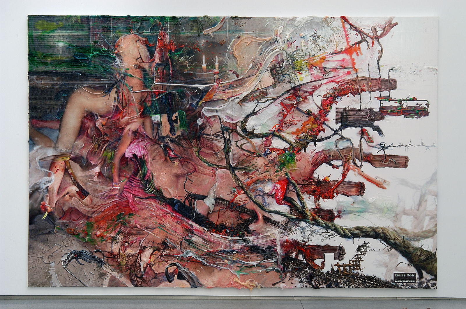 Fabian Marcaccio: Jours Noirs, Galerie Thaddaeus Ropac Paris Marais, 2004