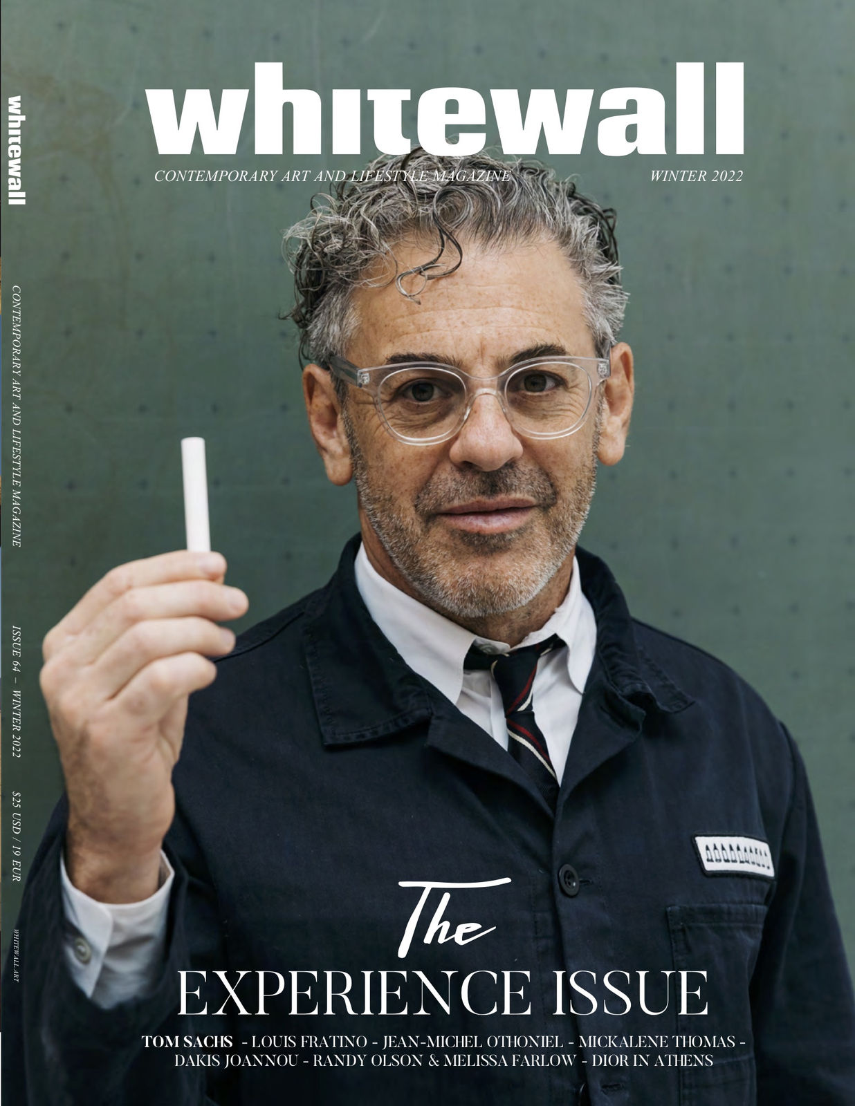 Tom Sachs on the cover of Whitewall