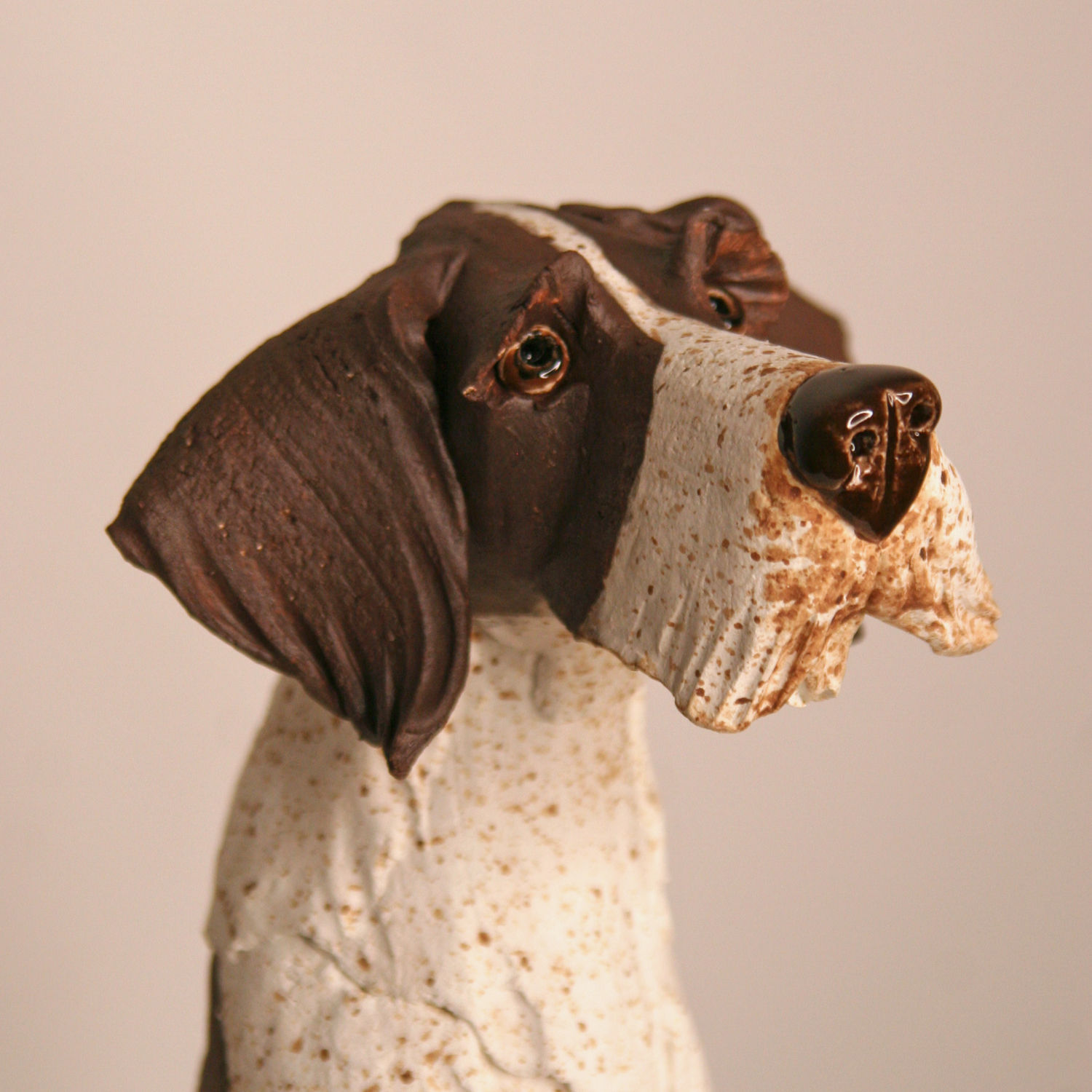 Virginia Dowe Edwards, Brown & White Seated Dog, 2025