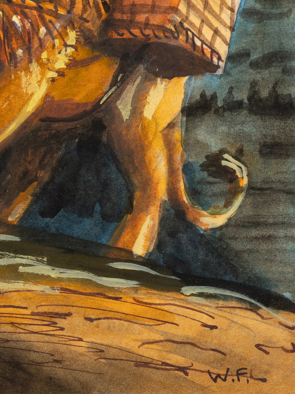 Walton Ford, Study for 'An Apparition', 2024