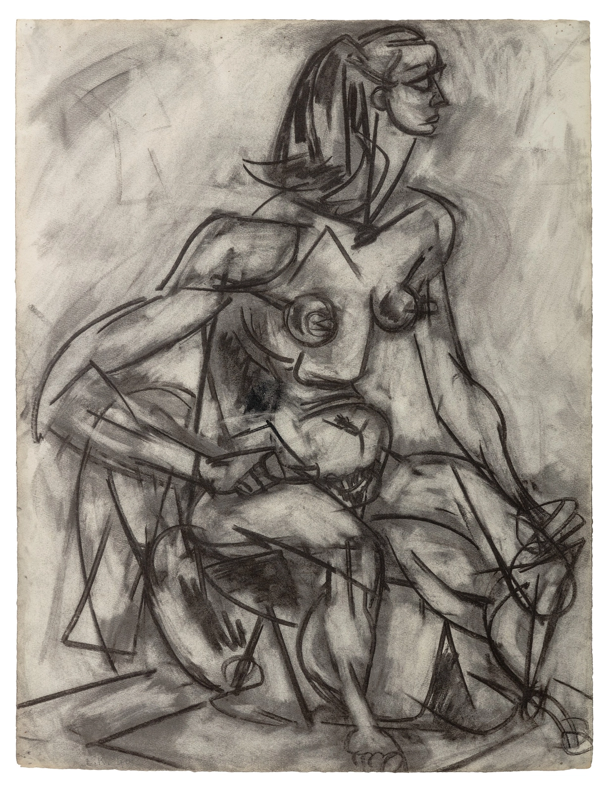 Lee Krasner, Nude Study from Life, 1940