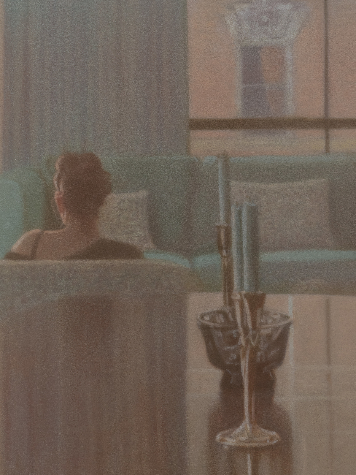 Matvey Levenstein, Woman in an Interior, 2024