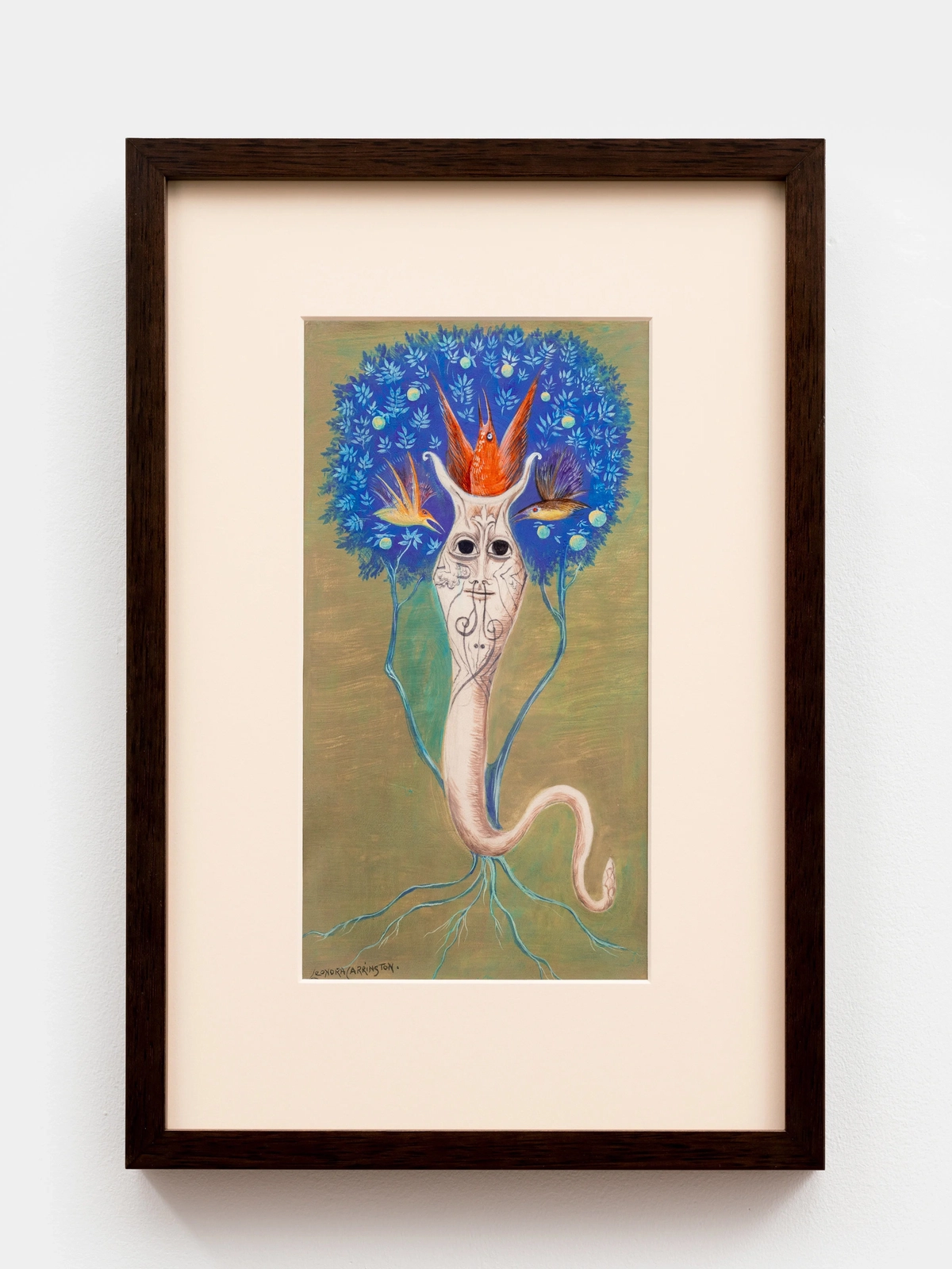 Leonora Carrington, Snake and Swallows, 1969