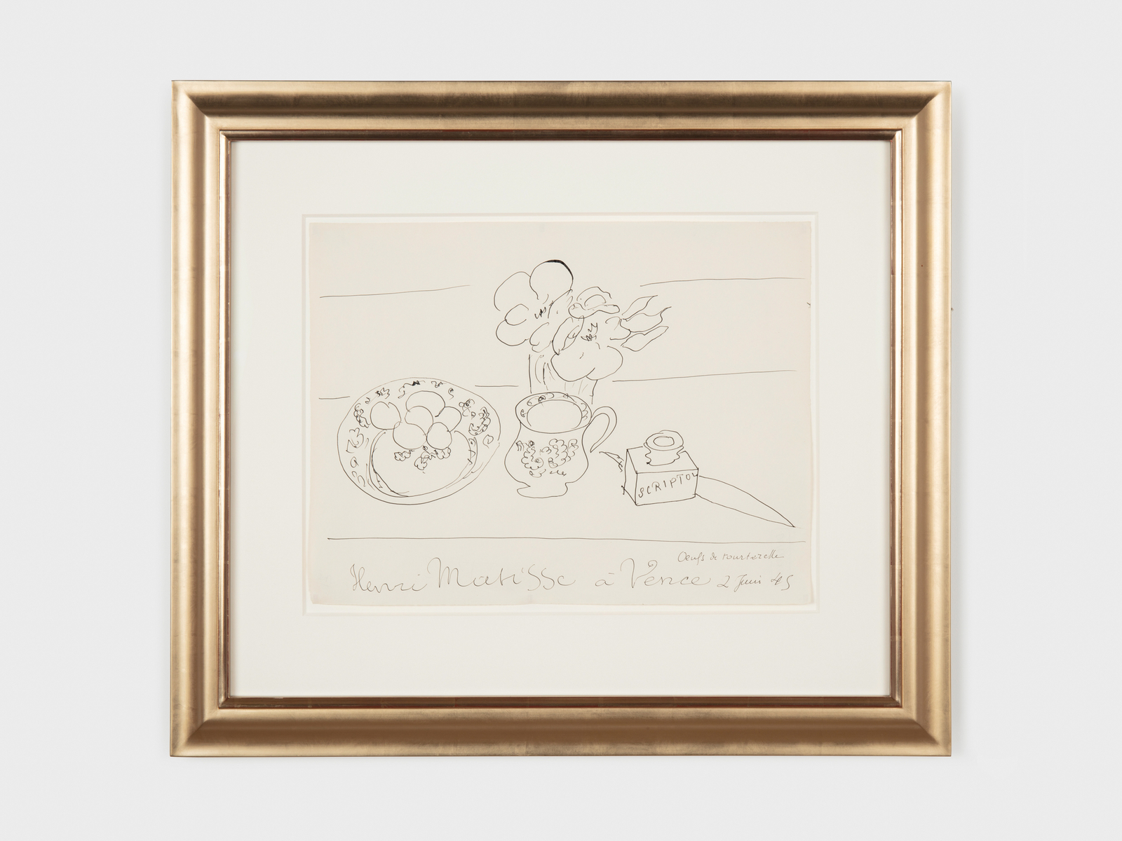 Henri Matisse, Œufs de tourterelle, 2 June 1945