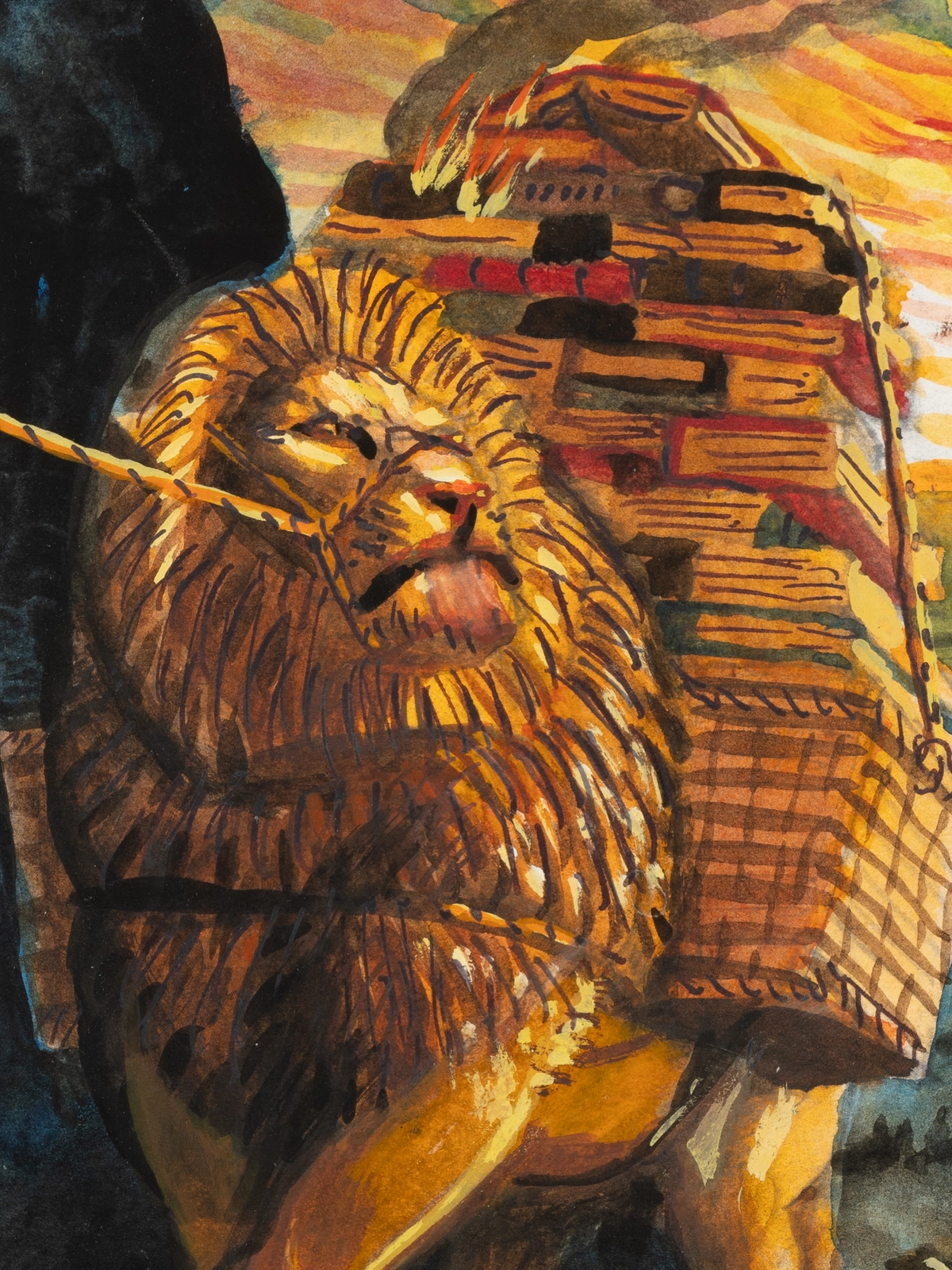 Walton Ford, Study for 'An Apparition', 2024