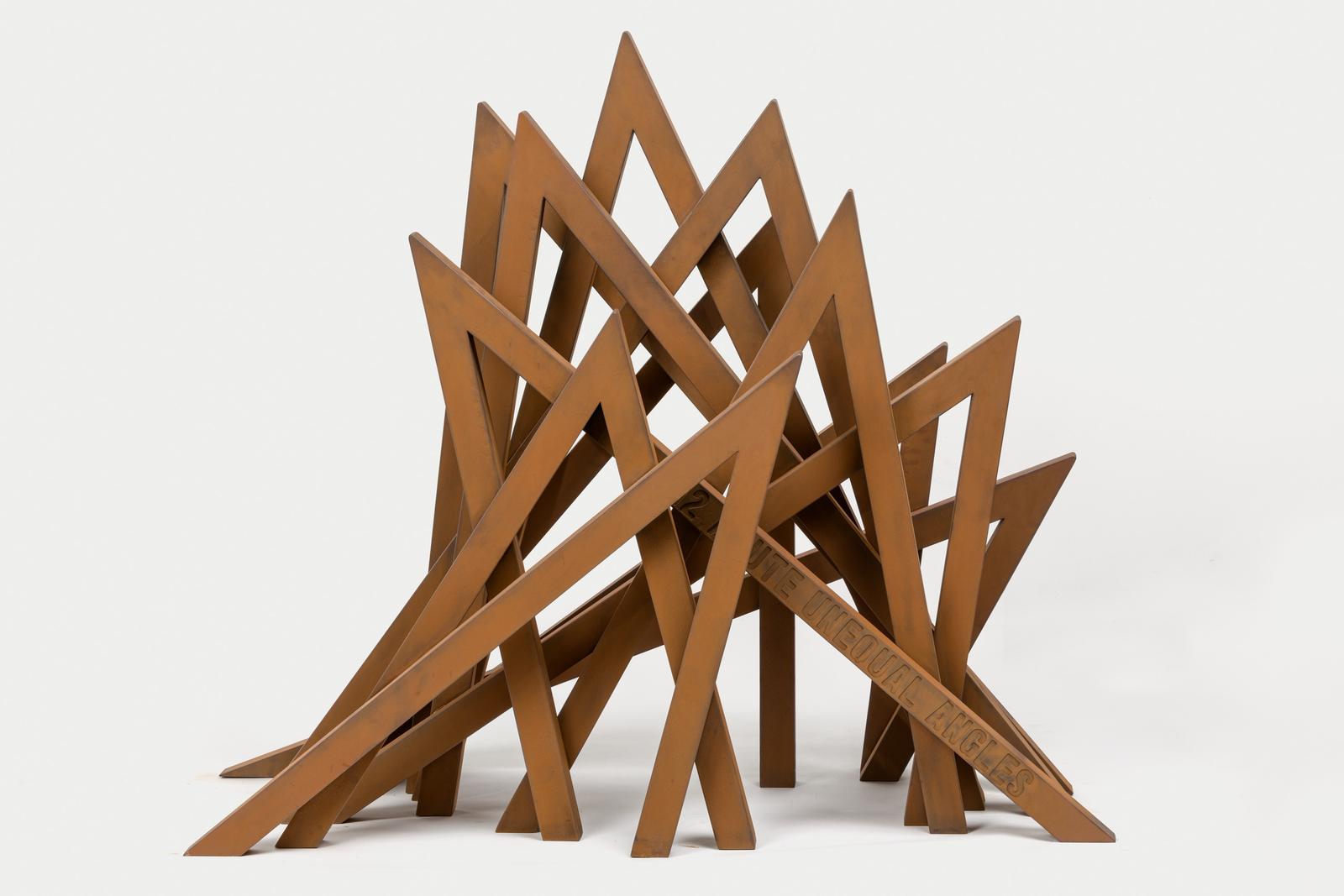 Bernar Venet, 12 Acute Unequal Angles, 2020