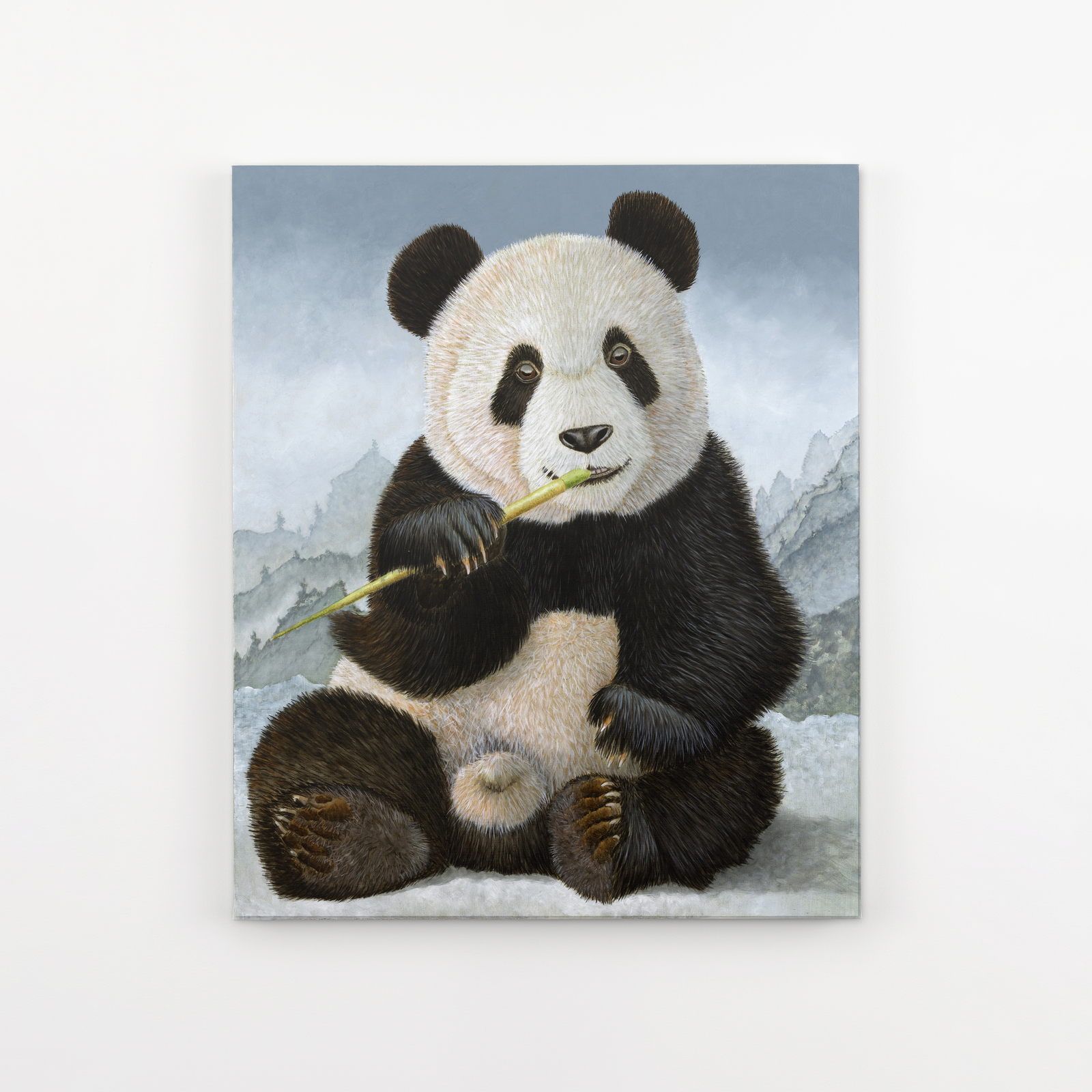 Sean Landers, Panda Cub With Bamboo, 2026