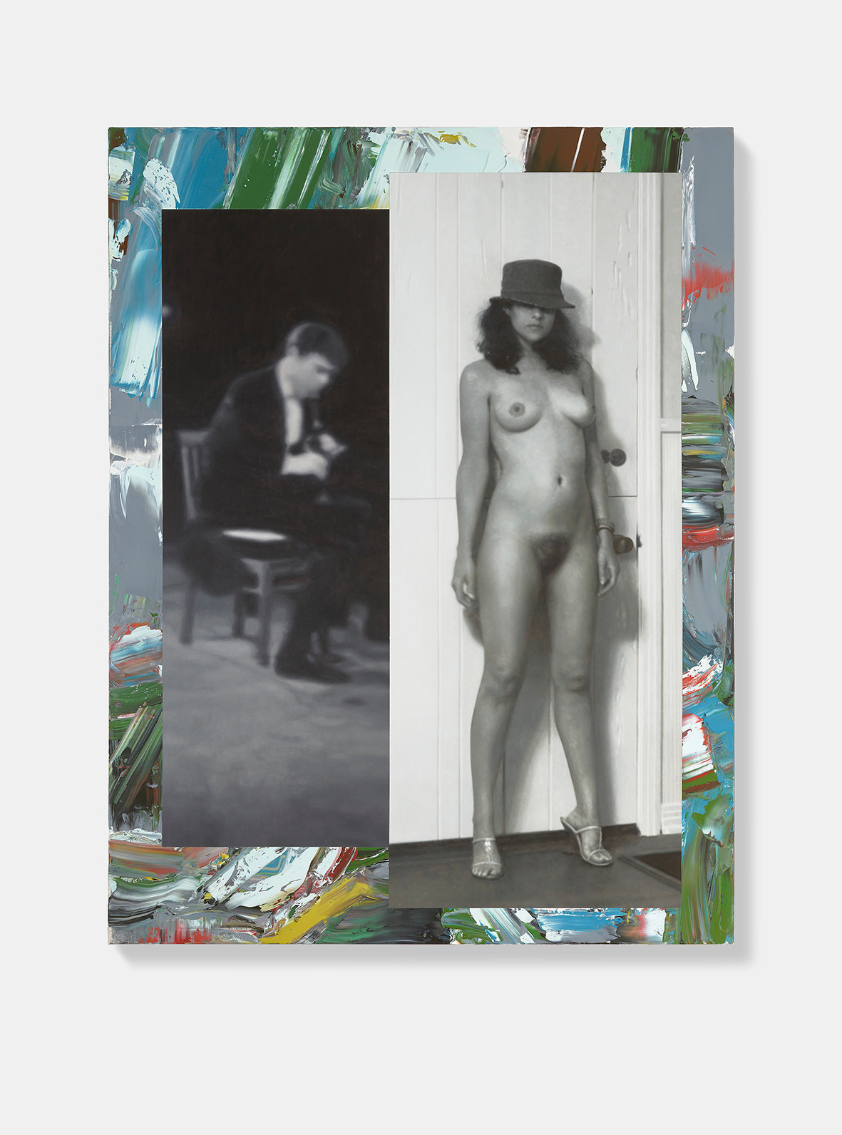 Richard Patterson, Christina with Yellow Shoes, 2018