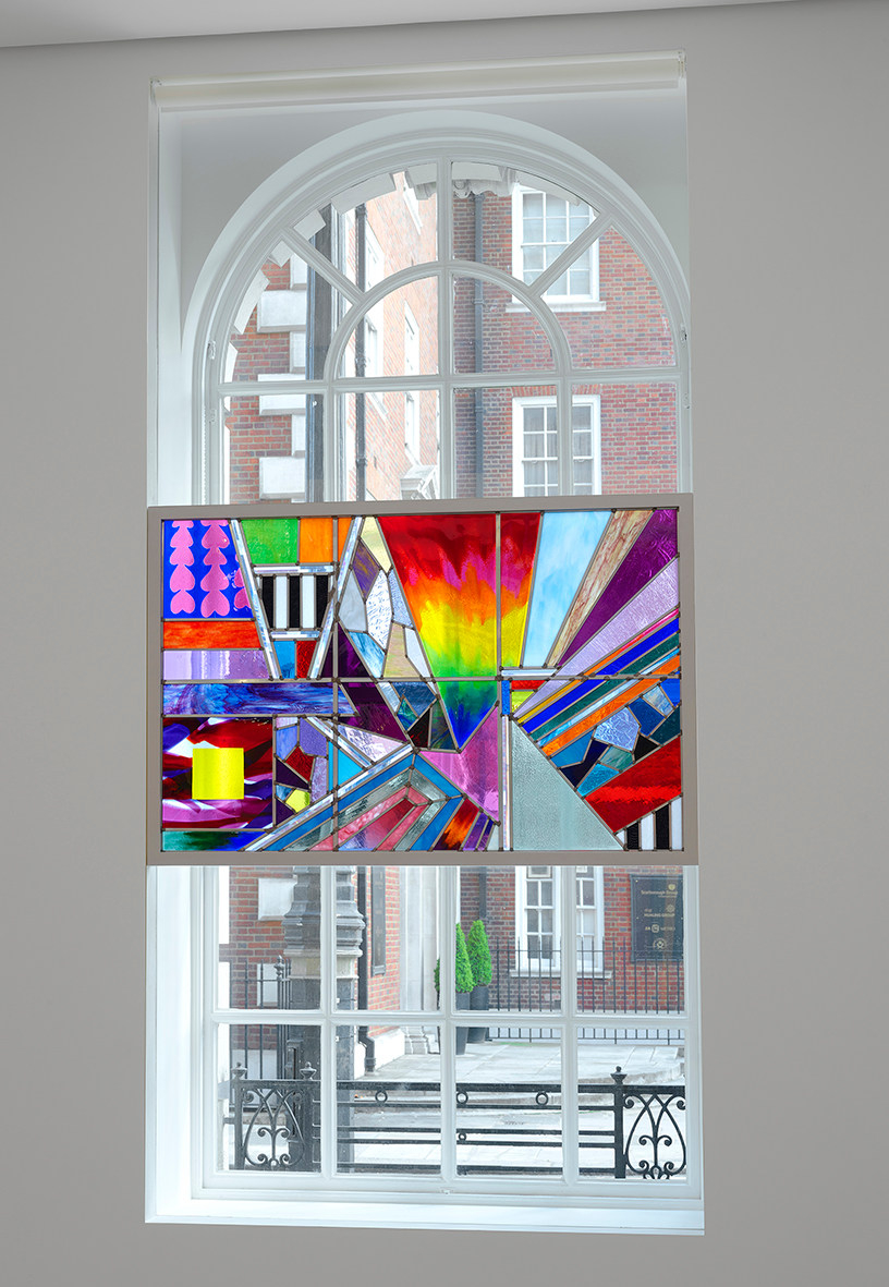 Sarah Cain, Wild Flower (Stained glass), 2018