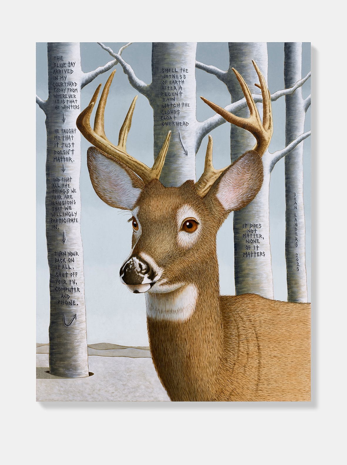 Sean Landers, Blue Jay, 2025